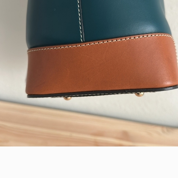 Dooney & Bourke Teal and Tan Women's Bag - Picture 3 of 5